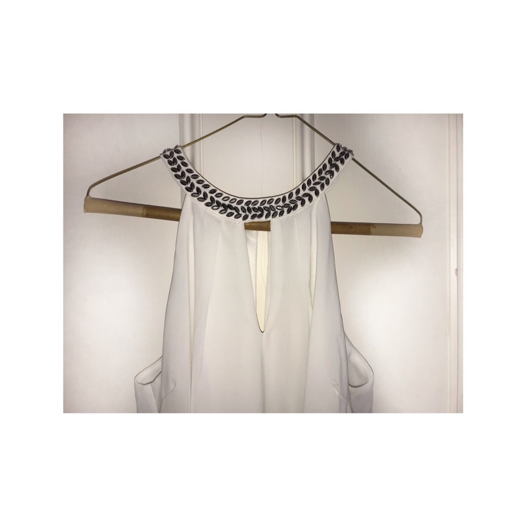 White Sheer Cocktail Dress